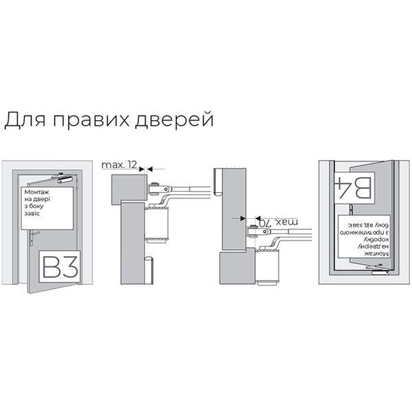 Доводчик зі стандартною тягою TS-50 SG/ES/ӦD 2-6 WHITE фото