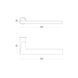Ручка для дверей без розетки FLAT M-2103 BLACK фото 3