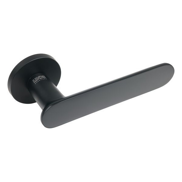Ручка для дверей на розетці FLOW A-2030 BLACK фото